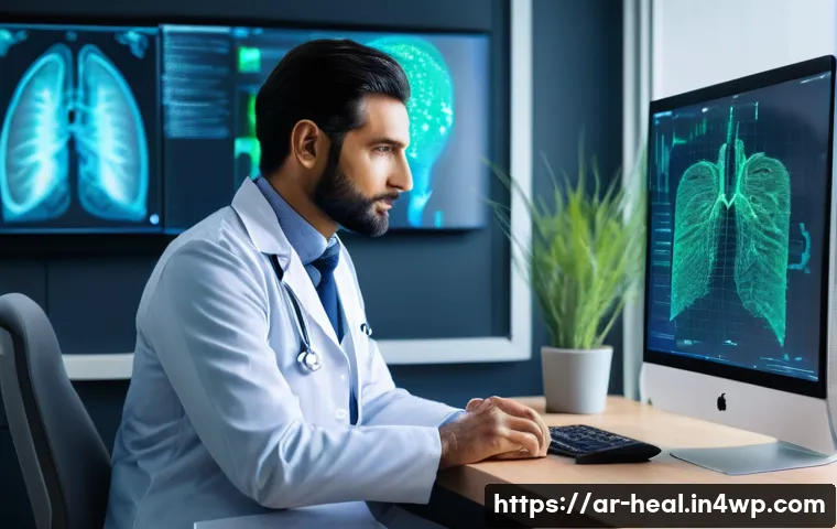 의료 데이터 분석의 중요성과 방법 - **Prompt:** A compassionate and knowledgeable male Arab doctor, mid-40s, with neatly trimmed beard, ...